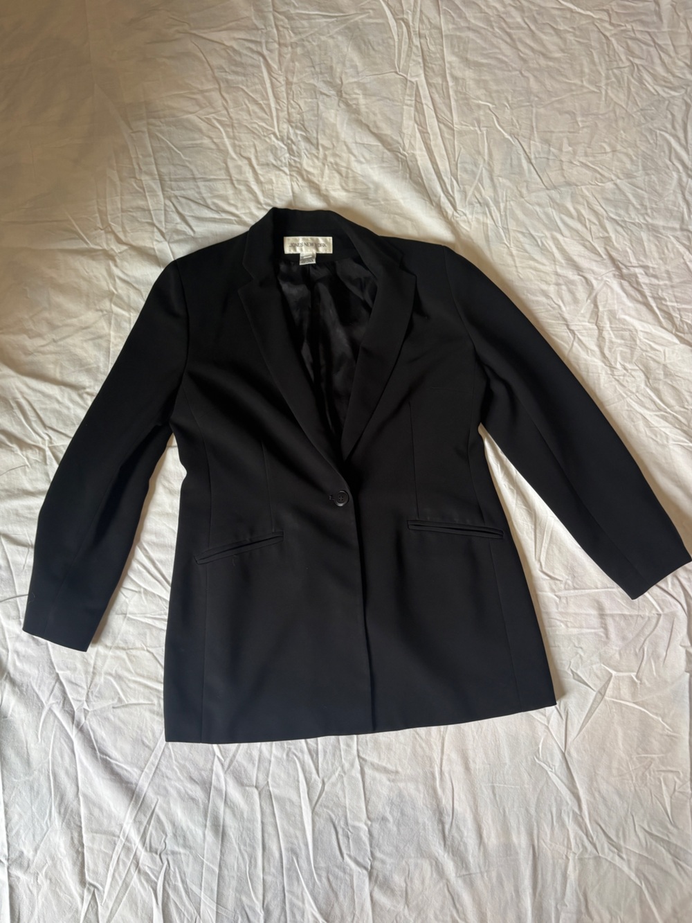 Jones New York Women's Single-Button long line Blazer Jacket